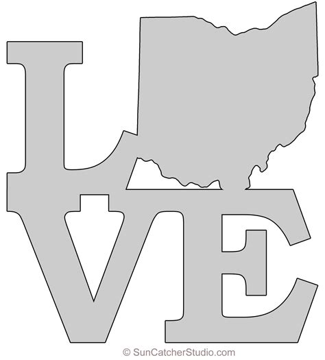 Ohio State Outline Svg