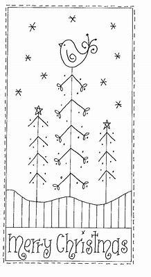 Image result for Free Printable Primitive Stitch Patterns | Primitive embroidery, Christmas ...