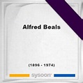 Images of Alfred Beals (1896-1974) *78 75848523 - Sysoon