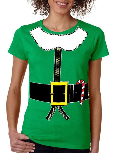 Womens T Shirt Elf Suit Santas Elves Christmas Tee Xmas T Elf