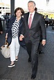 Tony Blair and Cherie beam widely and hold hands as they arrive at LAX ...