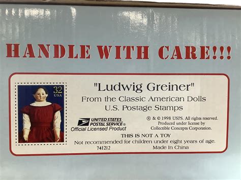 Lot Usps Classic American Ludwig Greiner Doll