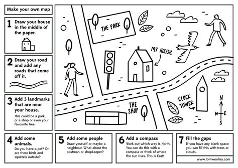 Neighborhood Maps Worksheets Printables