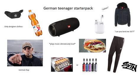 German Teenager Starterpack Rstarterpacks Starter Packs Know Your Meme