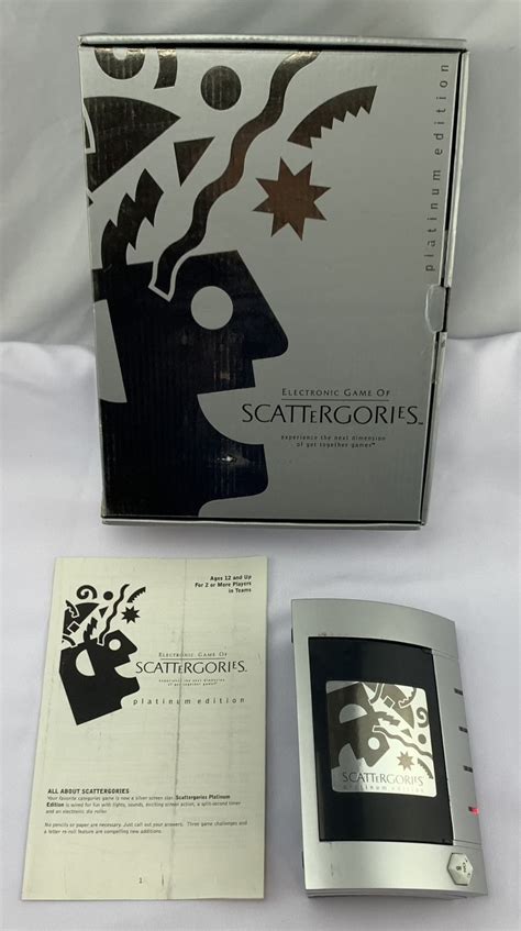 2001 Electronic Scattergories Game By Hasbro Working In Great Condition