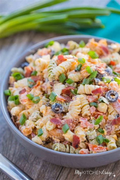 Bacon Ranch Pasta Salad My Kitchen Craze