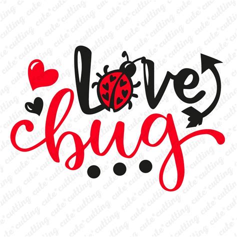 Love Bug Svg Ladybug Svg Valentine Svg Valentines Day Svg | Etsy Canada