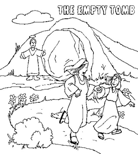 Printable Jesus Empty Tomb Coloring Pages Printable Word Searches
