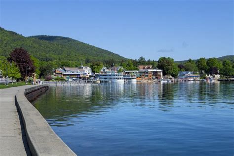 The Town Of Lake George New York Stock Image Image Of Adirondacks