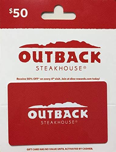 The outback steakhouse gift card is also valid for use at all u.s. Outback Steakhouse Gift Card $50 | eBay