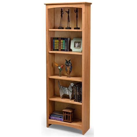 Archbold Furniture Alder Bookcases Solid Wood Alder Bookcase With 4