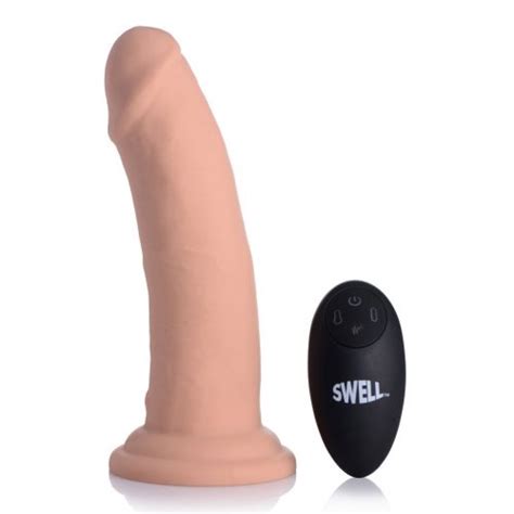 Swell 7x Inflatable And Vibrating 75 Silicone Rechargeable Dildo With