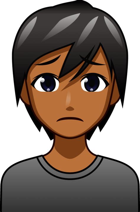 Person Frowning Brown Emoji Download For Free Iconduck