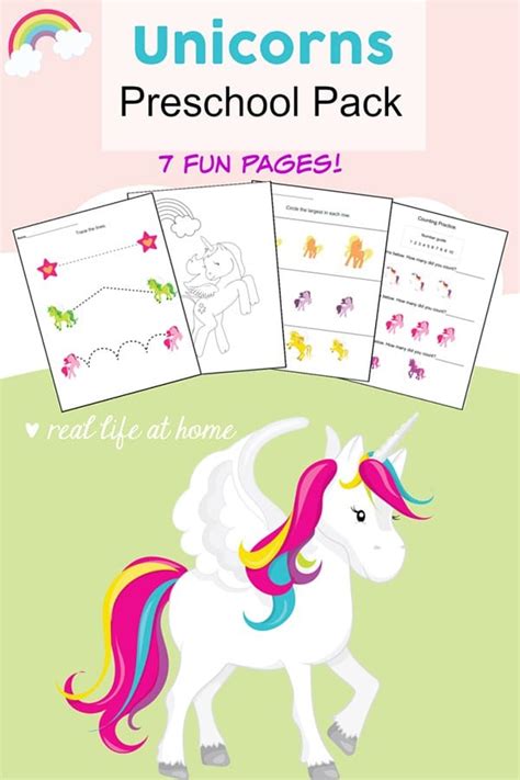 Free Printable Unicorn Preschool Activity Packet