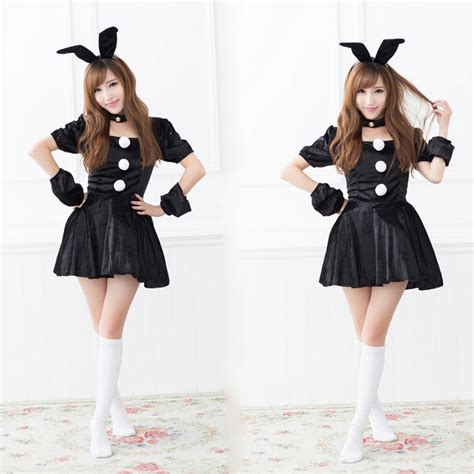 sexy bunny costume adult tuxedo rabbit halloween fancy dress cosplay dress in movie and tv