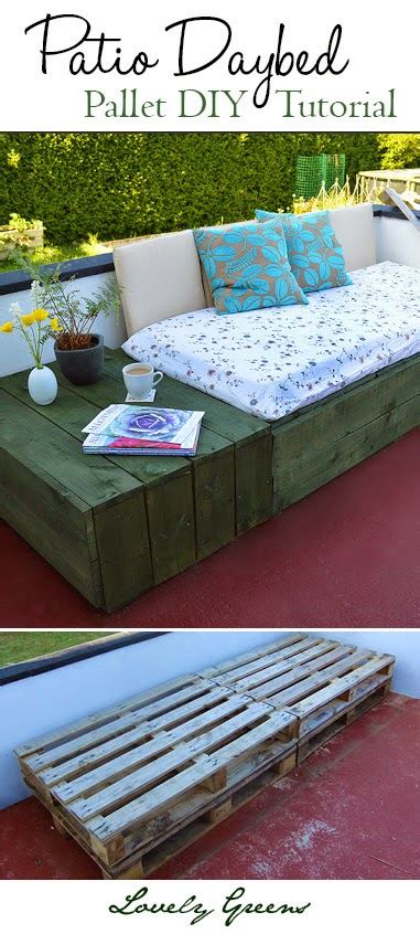 Diy Pallet Daybed For The Patio Dan330