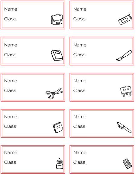 Class Label School Subject Labels Free Printables Class Labels