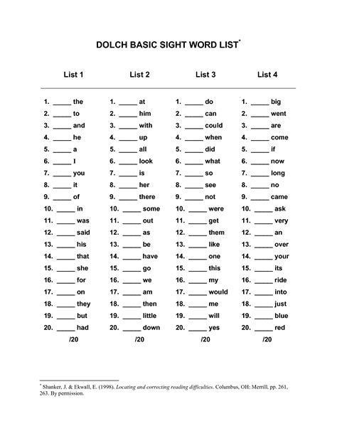 Sight Words 5th Grade Educationmaterial