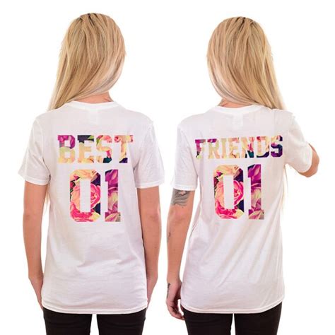 Best Friends Matching T Shirts Tops Tees Matching Couple Etsy