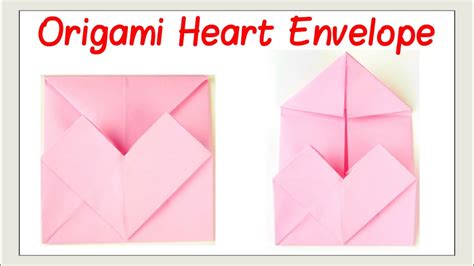 Valentines Day Crafts How To Fold An Origami Heart Envelope Paper