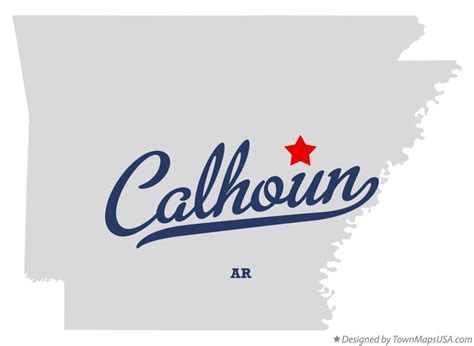 Map Of Calhoun Ar Arkansas