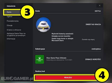Xbox Game Pass Gdzie Wpisać Kod Na Subskrypcję Eurogamerpl