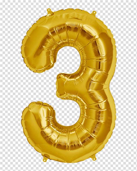 Gold Number Balloon Transparent Background Png Clipart Hiclipart