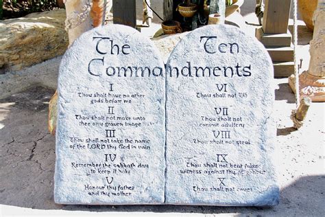 The Ten Commandments Of God Photograph By Terry Wallace