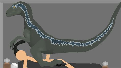 Rule 34 Animated Blue Jurassic World Cowgirl Position Dinosaur