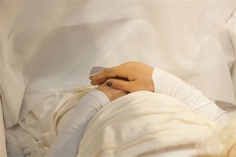 Liana Kotsura In Her Open Casket During Her Funeral Injuries To Her