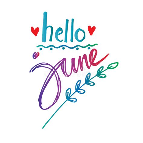 Download High Quality June Clipart Hello Transparent Png