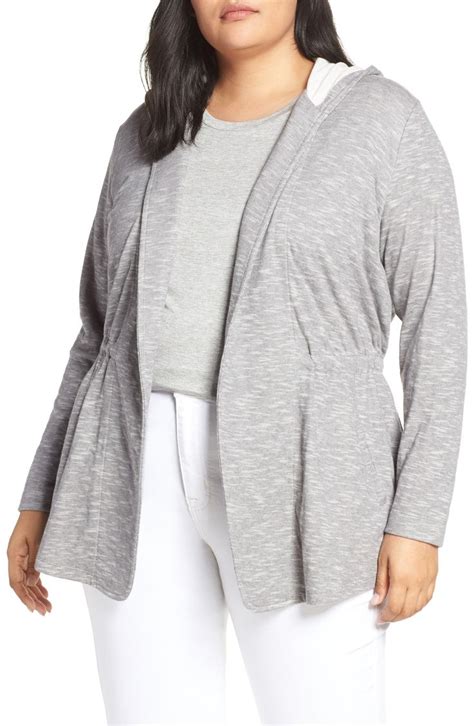 Caslon Open Front Hooded Cardigan Available At Nordstrom Cardigan Hooded Cardigan Caslon