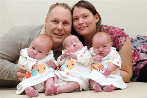 Clair shores never expected they would have triplets. Identical Triplets: Three Girls Born to UK Family
