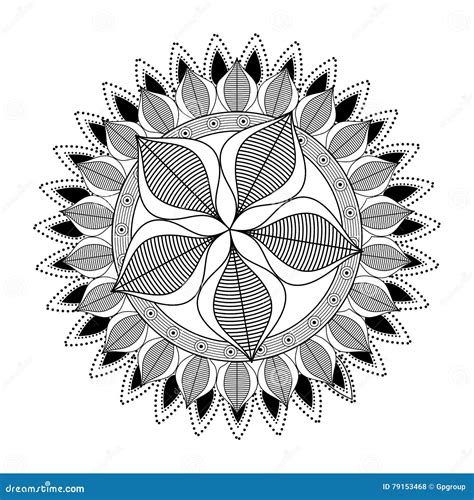 Mandale Of Bohemic And Ornament Concept Stock Vector Illustration Of