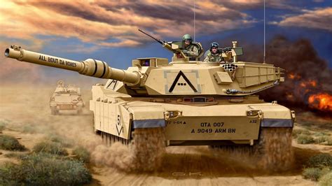 🥇 Military Tanks Artwork M1a1 Abrams Tank Wallpaper 32343