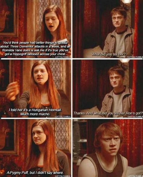 Sassy Ginny Harry Potter Universal Harry Potter Quotes Harry Potter Memes