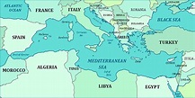 Mediterranean Sea Map - Free Printable Maps