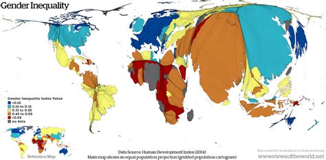 Global Gender Inequality Views Of The Worldviews Of The World