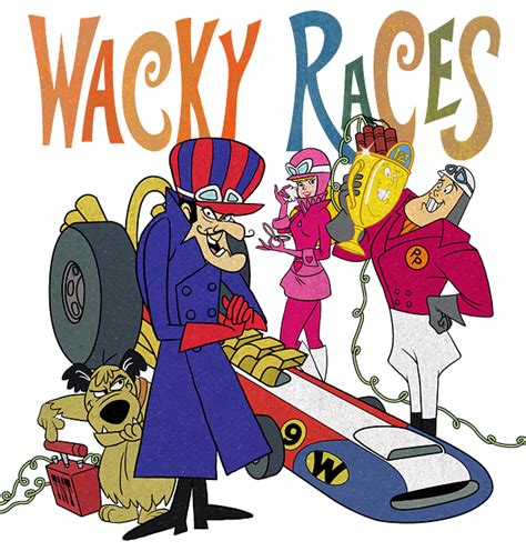 Wacky Races 70s Cartoon Main Characters Number 2 Greeting Card By Glen