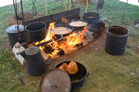 Whos Hungry For Some Chuckwagon Cookin Cooking Over Fire Outdoor
