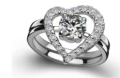 Our jewelry sets come in multiple stone shapes and make perfect gifts. Love Forever Real 18K 750 White Gold Ring Set 0.5Ct Fine ...