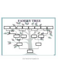 blank family tree template  printable  templateroller