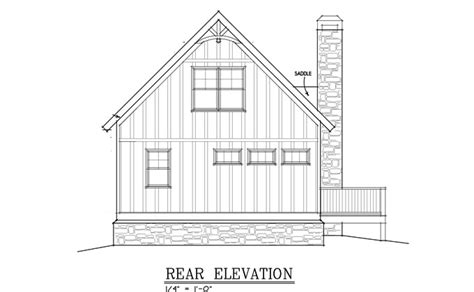Small Cabin Plan With Loft Small Cabin House Plans
