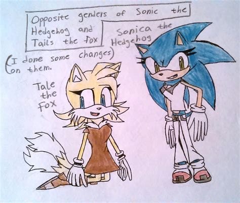 Opposite Genders Of Tails And Sonic By Qt Despth On Deviantart