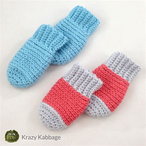 20 Cozy And Stylish Free Crochet Baby Mitten Patterns