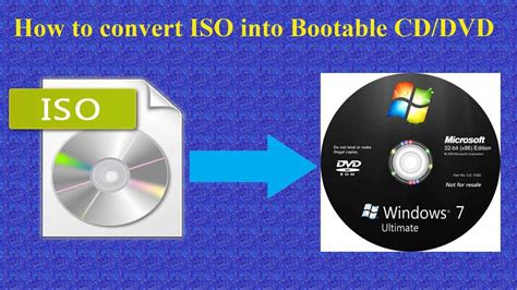 How To Convert Windows 7 Iso Image Into Bootable Cd Or Dvd Youtube
