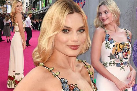 Margot Robbie Reveals Her Wild Side In Tiger Motif Dress As She Wows At