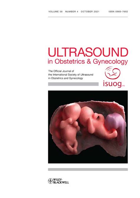 Ultrasound In Obstetrics And Gynecology Vol 58 No 4