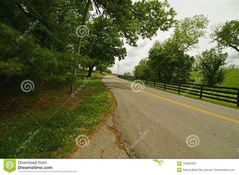 Small Country Road In Rural Kentucky Stock Photo Image Of Narrow
