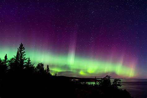 Lake Superior Northern Lights Aurora Borealis Photography Art William